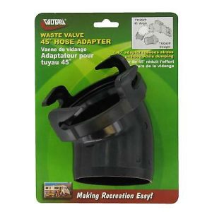 Valterra Hose Adapter, 45°, Black
