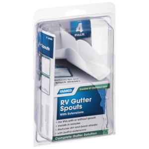 Camco RV Gutter Spouts 4pk